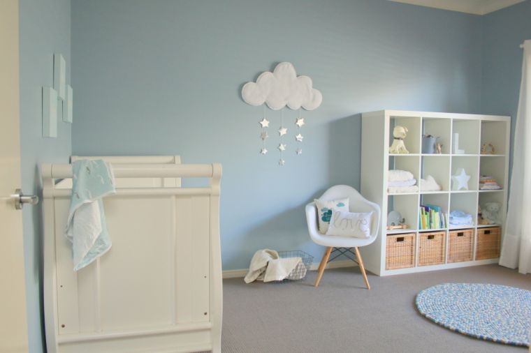 chambre de bebe bleu et gris idee de deco chambre fille palette de couleurs pastel