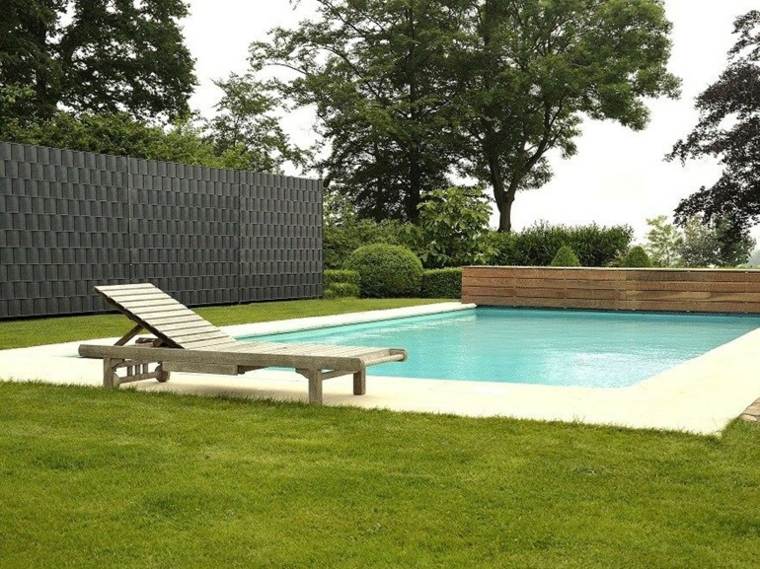 cloture jardin brise vue exterieur occultant amenagement terrasse piscine