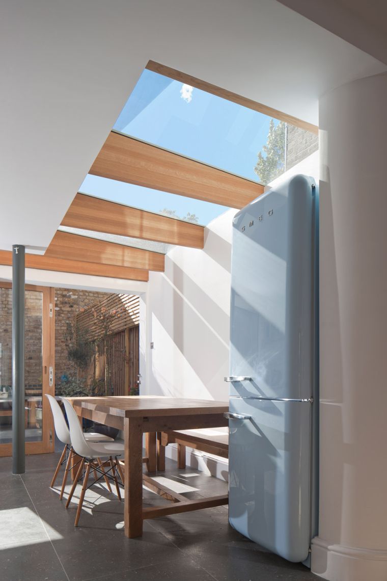 extension veranda idee maison fenetre toit amenagement cuisine moderne