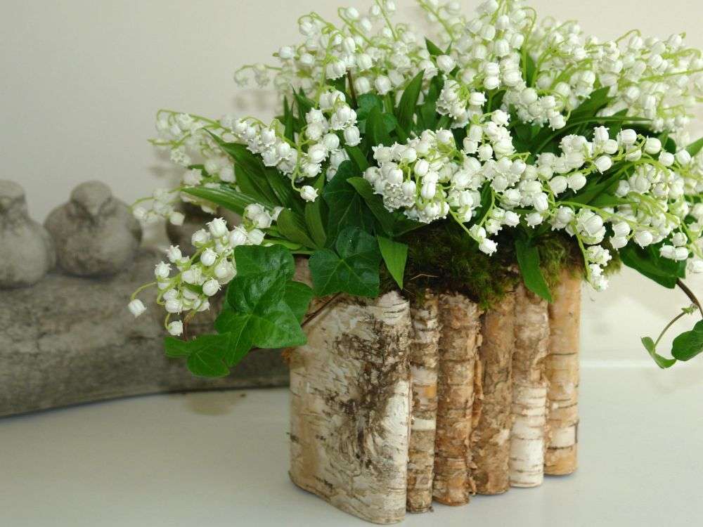 deco chic jour de fete vase vois fleurs nature mariage