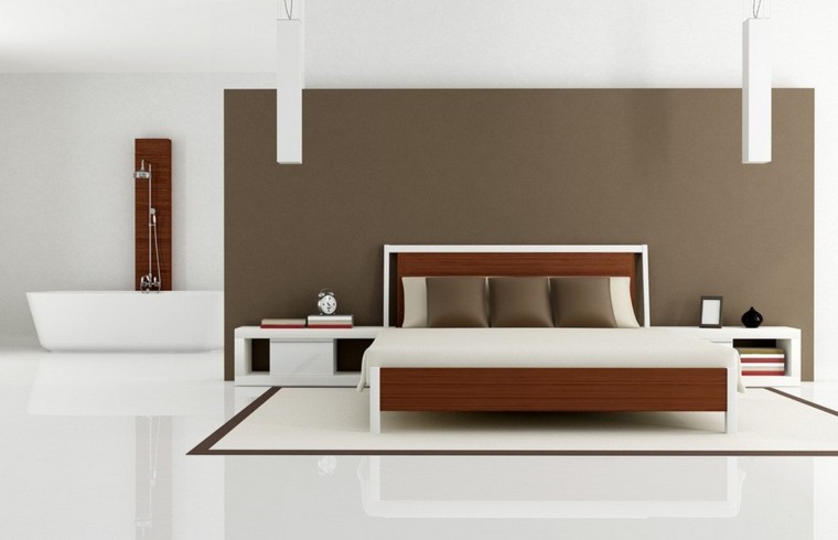 choisir un matelas idée chambre lit tête de lit bois luminaire suspension