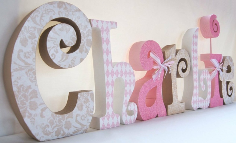 lettre prenom en bois lettres décoratives pour chambre bébé
