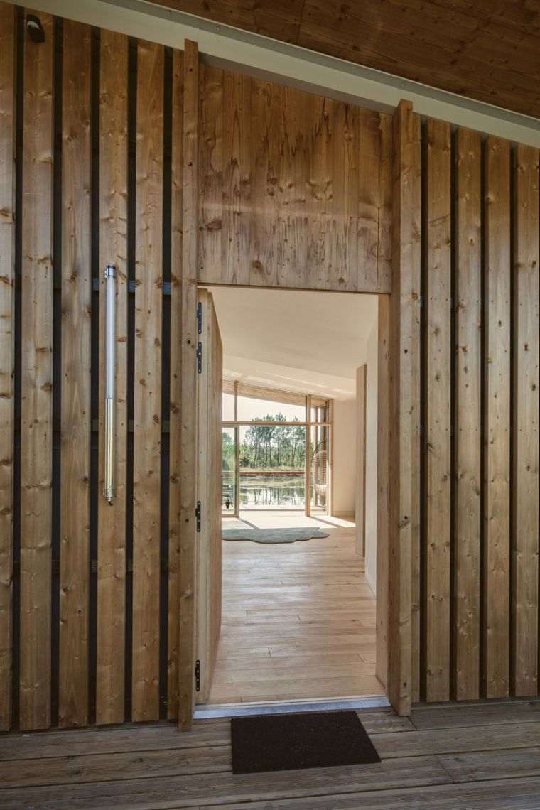 maison design contemporain photo exterieur parement bois