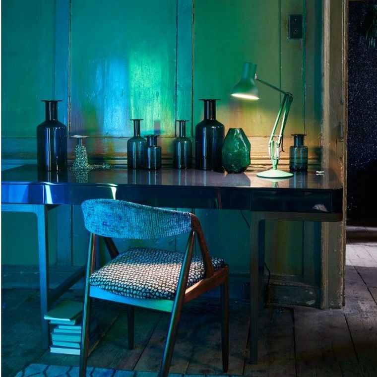 couleur tendance vert idée chaise bureau intérieur moderne 