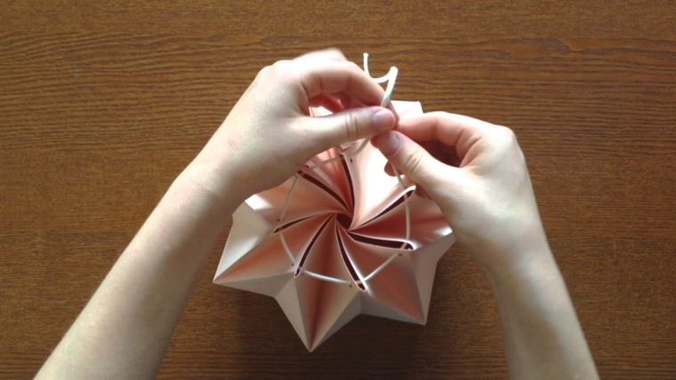 abat jour origami fait soi meme