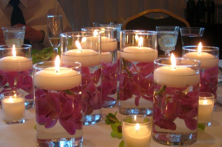 deco-mariage-a-faire-soi-meme-idees-bougies-fleurs-centre-table