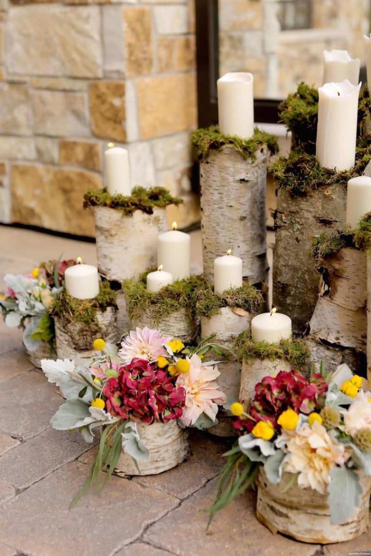 eco-mariage-a-faire-soi-meme-troncs-bouleaux-fleurs-bougies-blanches