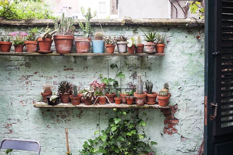 pots plantes jardins verticaux exterieur moderne idée pots plantes ceramique
