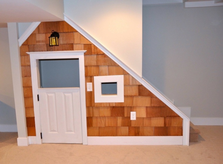 maison chien escalier bois blanc marron resized