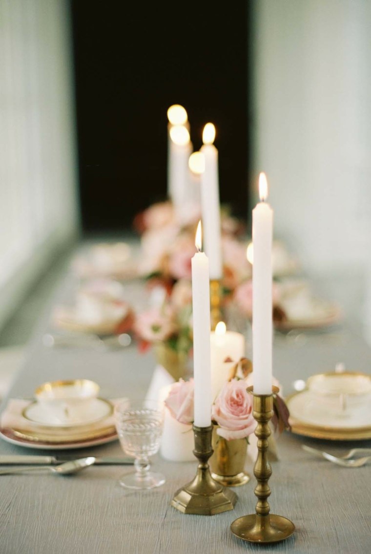 mariage-boheme-chic-bougies-table-vintage-or-deco-romantique