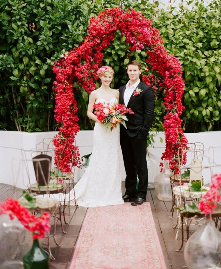 Deco Mariage Blanc Et Rouge