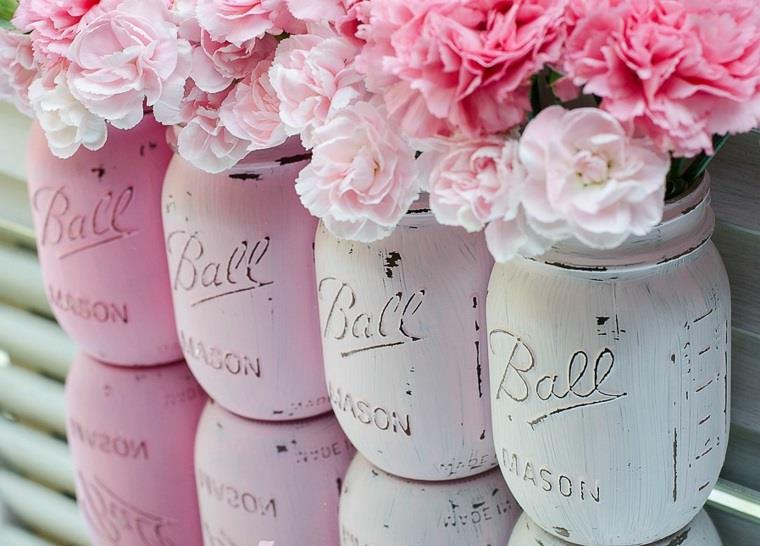 decor-fleurs-roses-pots-boites