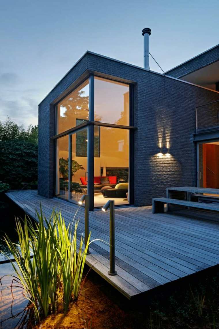 éclairage pour terrasse en bois extérieur luminaire-dirige-led