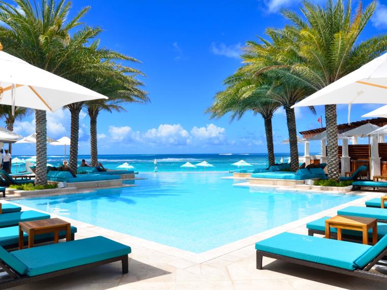 piscine-exterieure-palmiers-repos