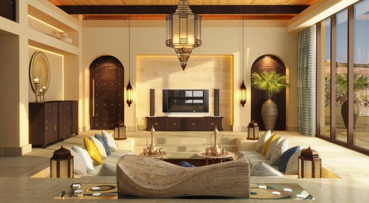 salon-marocain-moderne-idee-decoration-baie-vitree