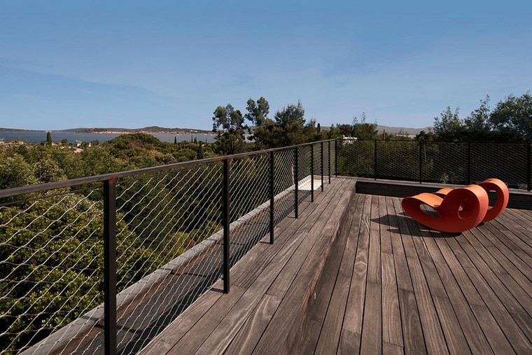 terrasse suspendue en bois revetement sol design
