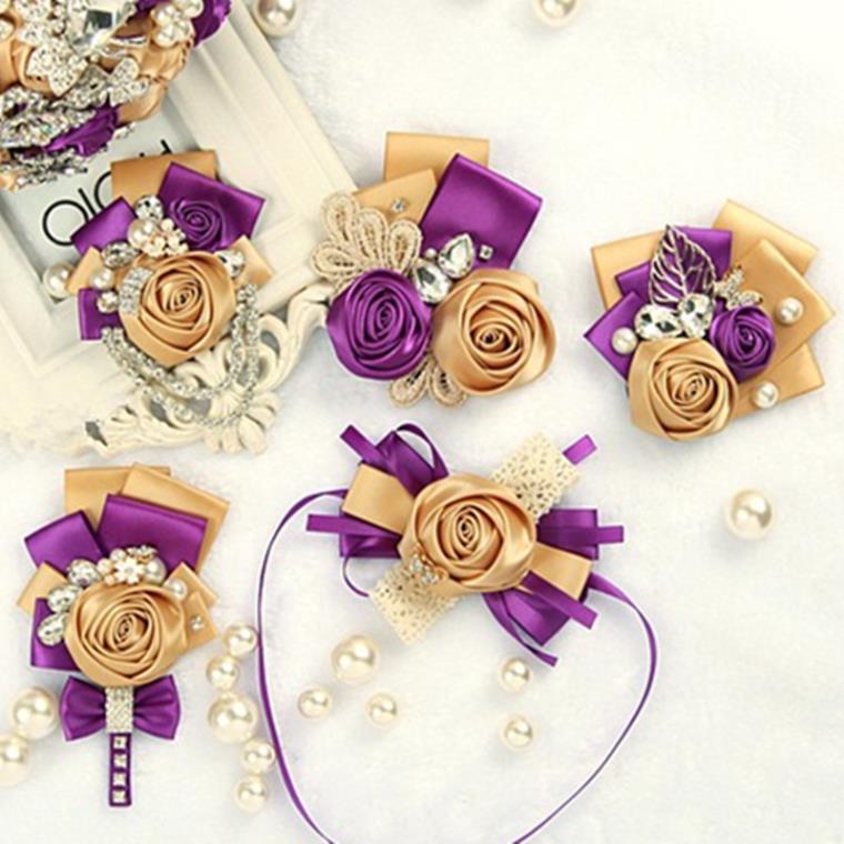 boutonnieres-fleurs-rubans-perles