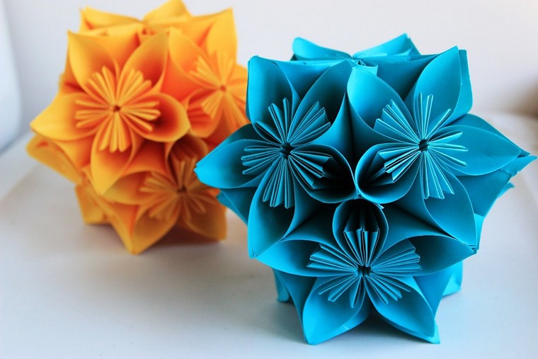 diy fleur en papier origami filtres à café idée