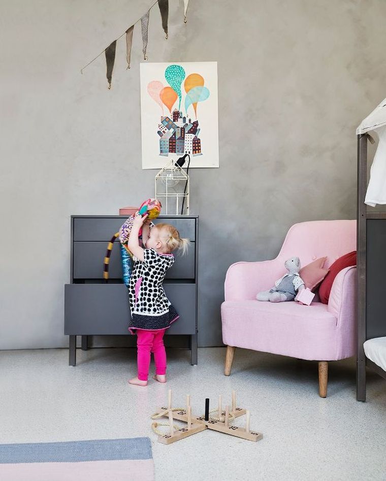 chambre-enfant-couleur-rose-et-gris-idee-bebe-fille