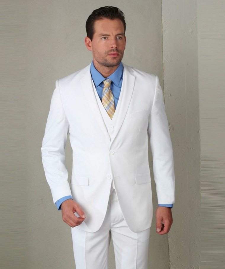costume-mariage-homme-blanc-chemise-bleue