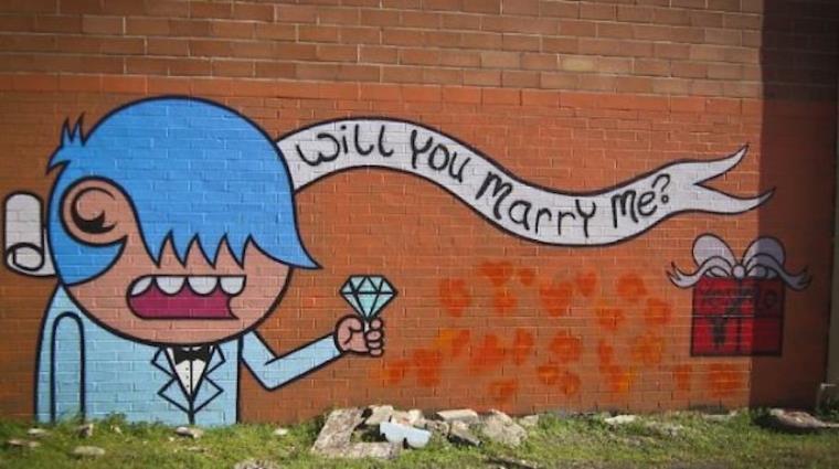demande en mariage originale couleurs-mur-art-graffiti