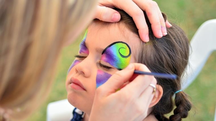 Maquillage Halloween enfant couleurs-yeux-makeup-idee