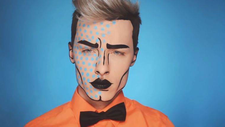 makeup-halloween-deguisement-homme-pop-art-video-tutoriel