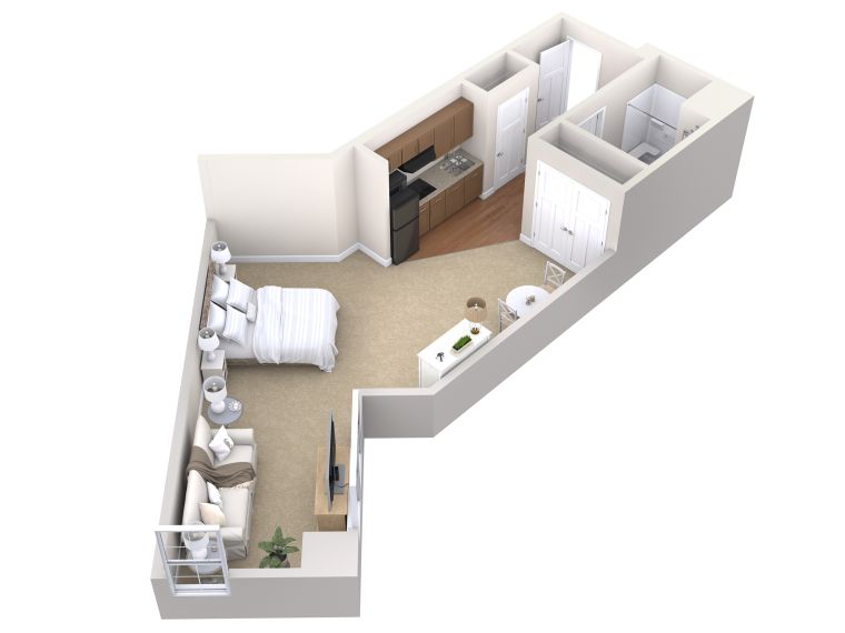 plan appartement studio-3d-organisation-espace