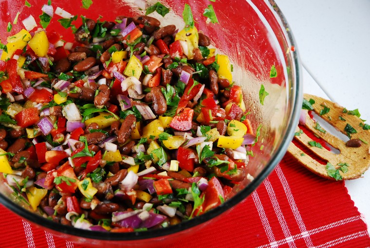 salade-haricots-rouges-recette-saine-vegan