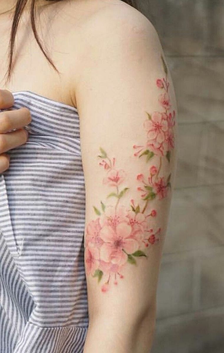 tatouage fleur cerisier-signification