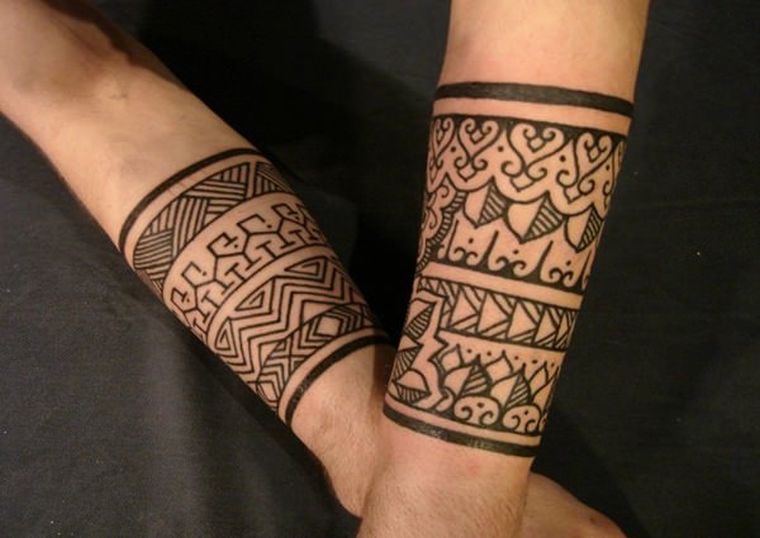 tatouage tribal bracelet-bras-homme-femme