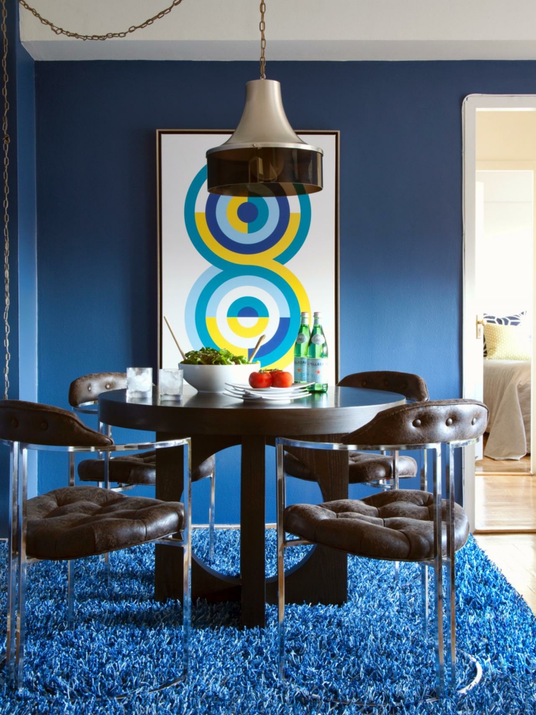 deco bleu et jaune salon-moderne-tableau-huit
