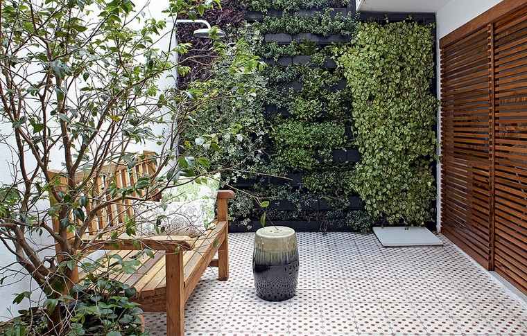 fabriquer un mur végétal extérieur idée diy jardin terrasse