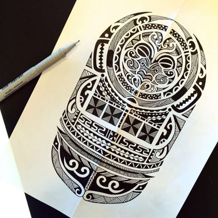 maori-tatouage-tribal-design-dessin-tatouage-polynesien