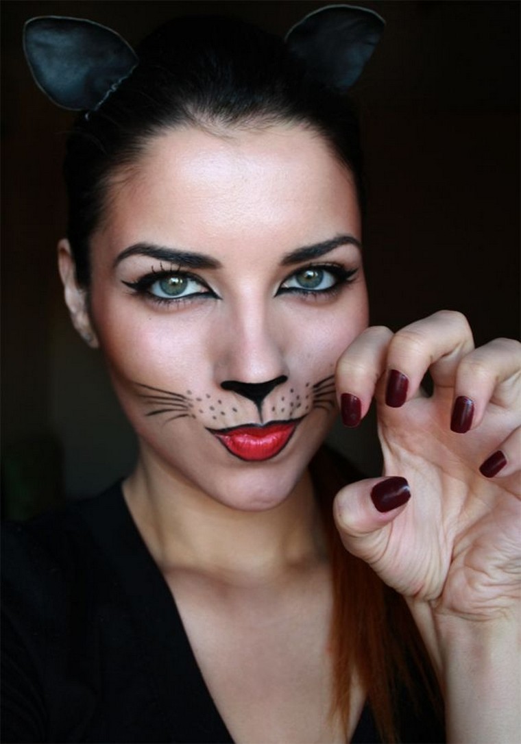 maquillage-chat-femme-idee-halloween