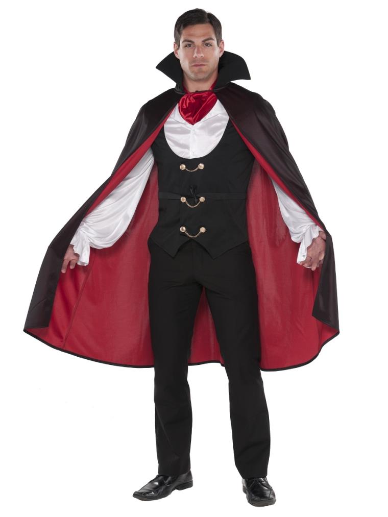 Costume Halloween homme 2017 vampire-rouge-noire-cape