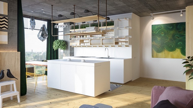 etagere-cuisine-moderne-interieur-design-ilot-bois