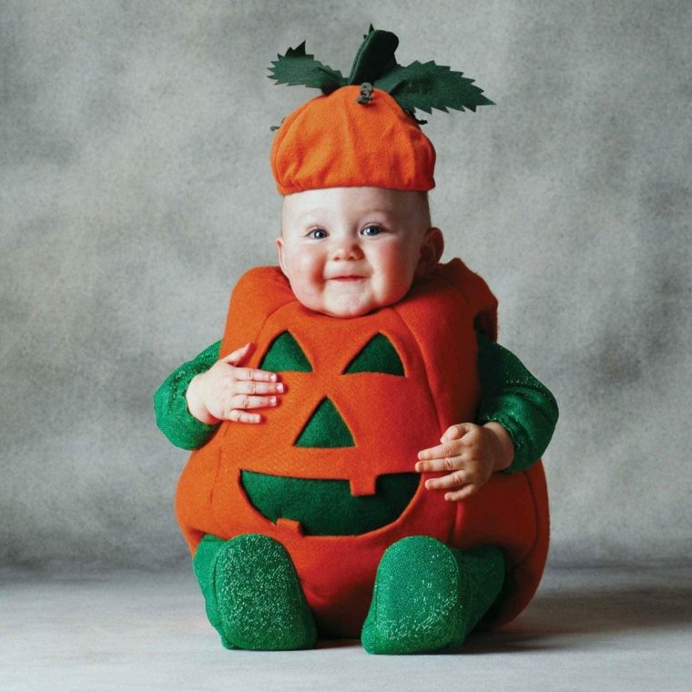 diy baby halloween costumes citrouille-lanterne