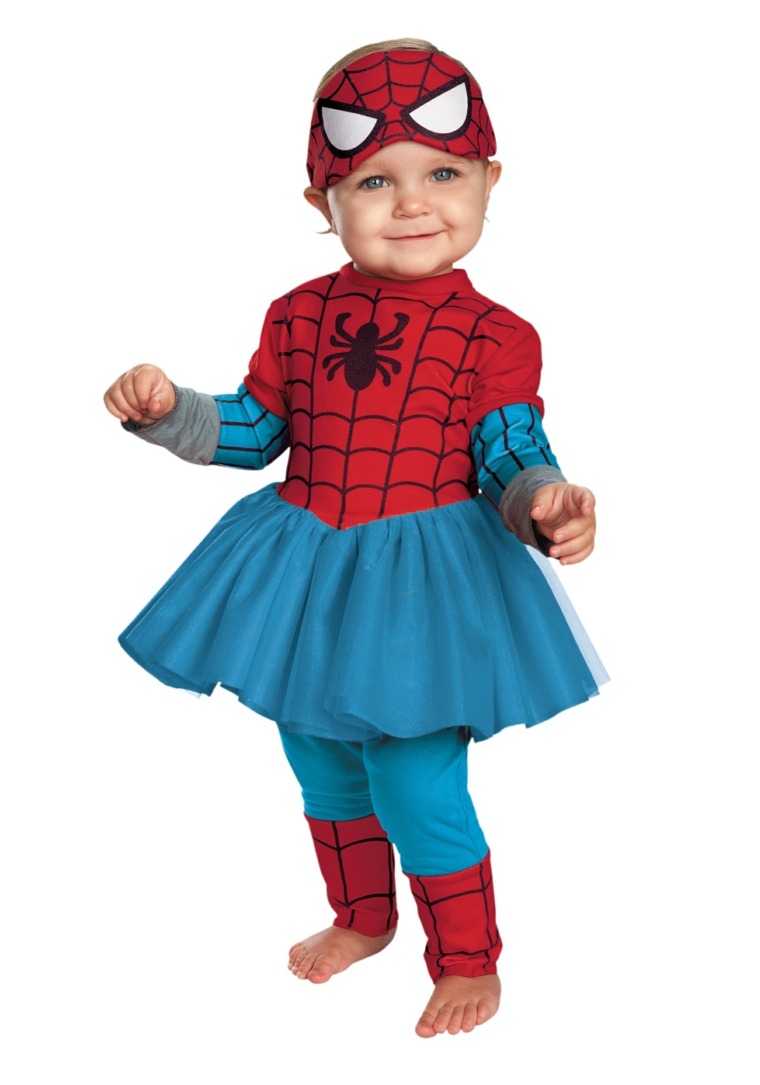 diy baby halloween costumes spider-fille
