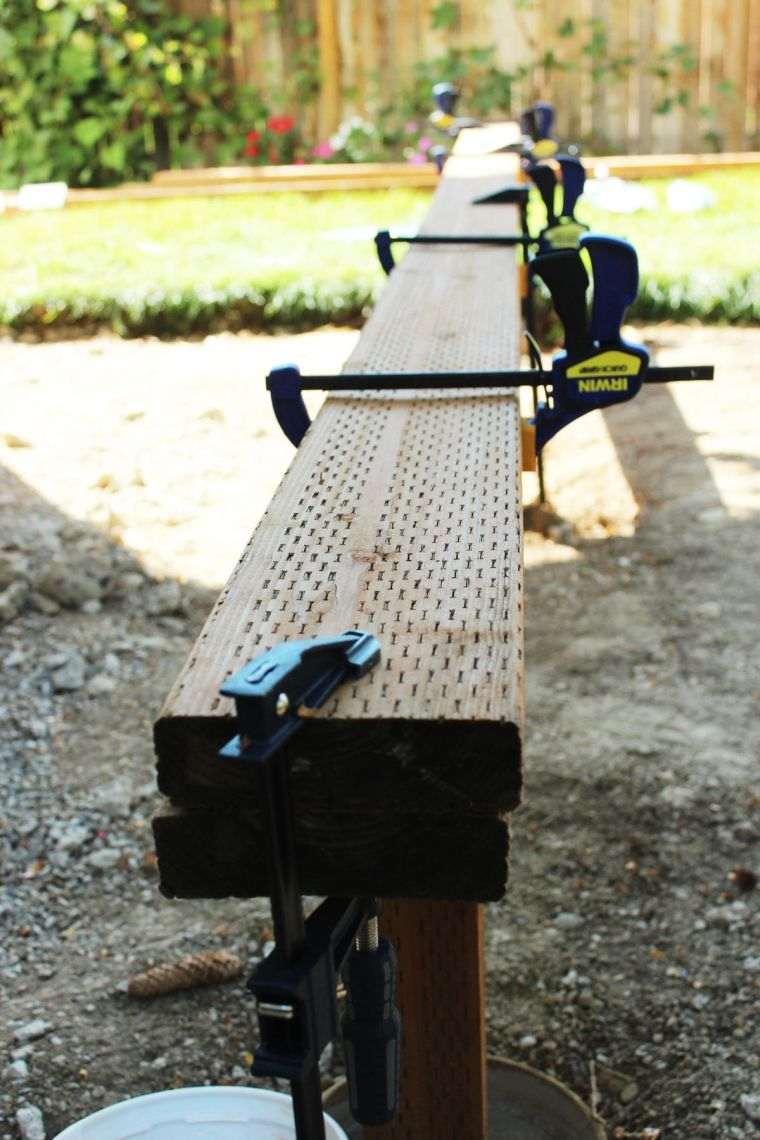 fabrication terrasse bois structure-etapes