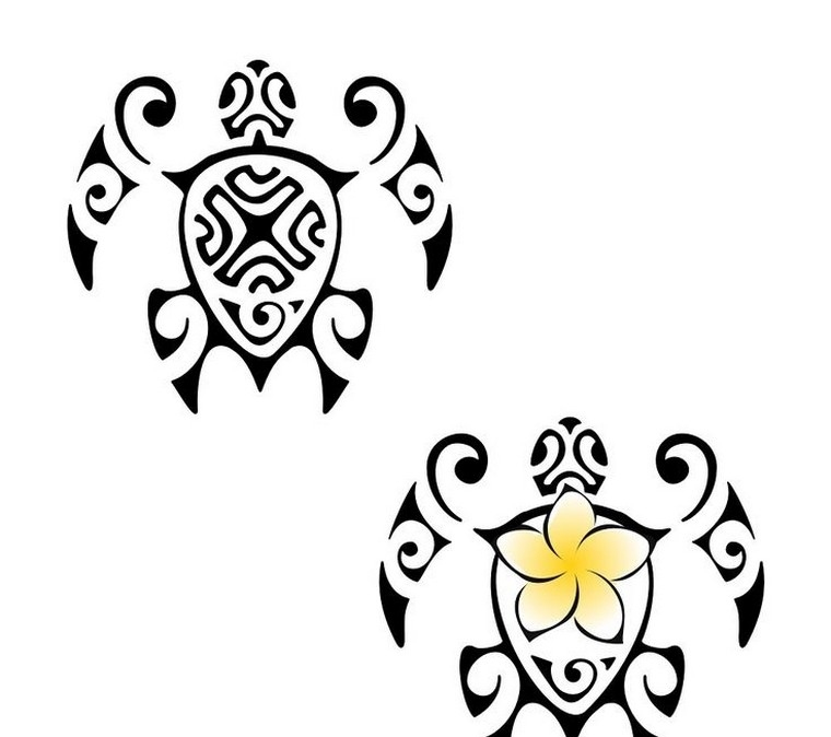 petit-tatouage-tortue-maori-tribal-polynesien