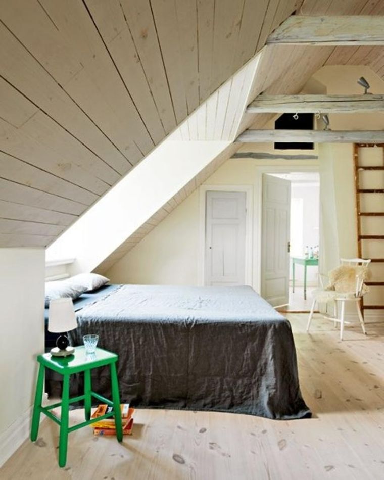 revêtement mural bois decoration-chambre-design-nordique