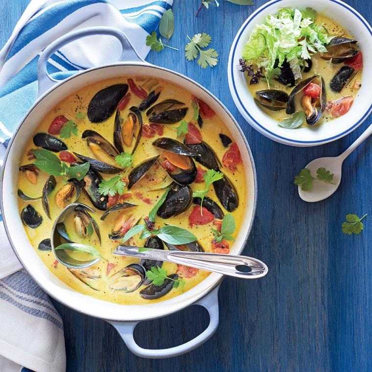 Moules marinières soupe-curry-entree-idee