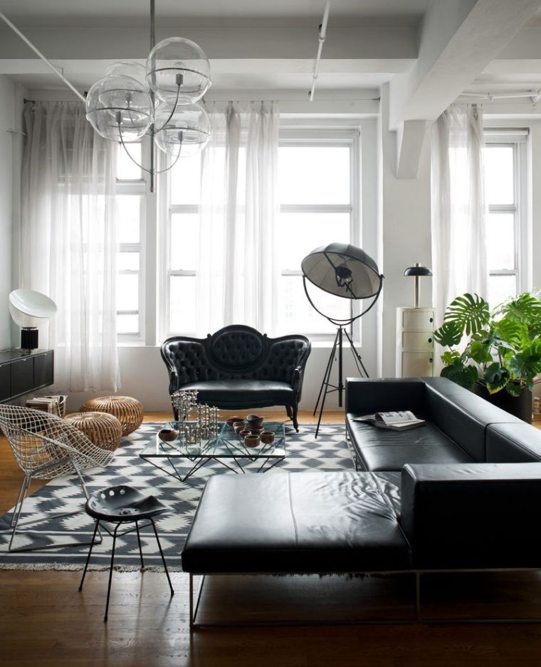 canape-baroque-sofa-cuir-noir-salon-design-moderne