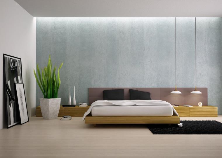 chambre-minimaliste-murs-plante