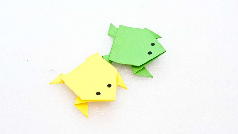 origami débutant grenouille modèle origami facile enfant