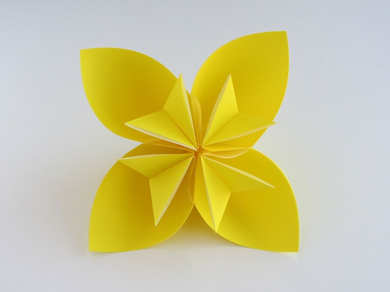 origami débutant fleur papier origami facile sakura