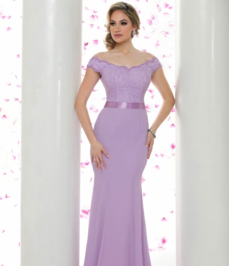 robe demoiselle d honneur couleur-lilas