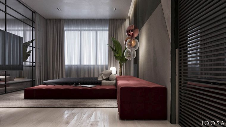 couleur cuivre chambre-a-coucher-design-interieur-contemporain