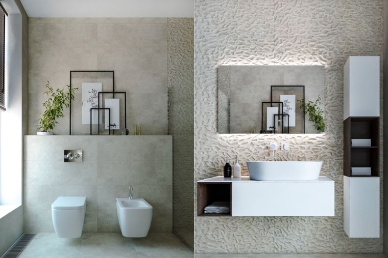 deco-minimaliste-salle-de-bain-mur-effet-3d-idees-petit-espace